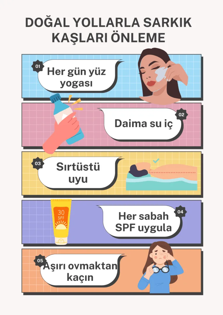 Doğal Yollarla Sarkık Kaşları Önleme 