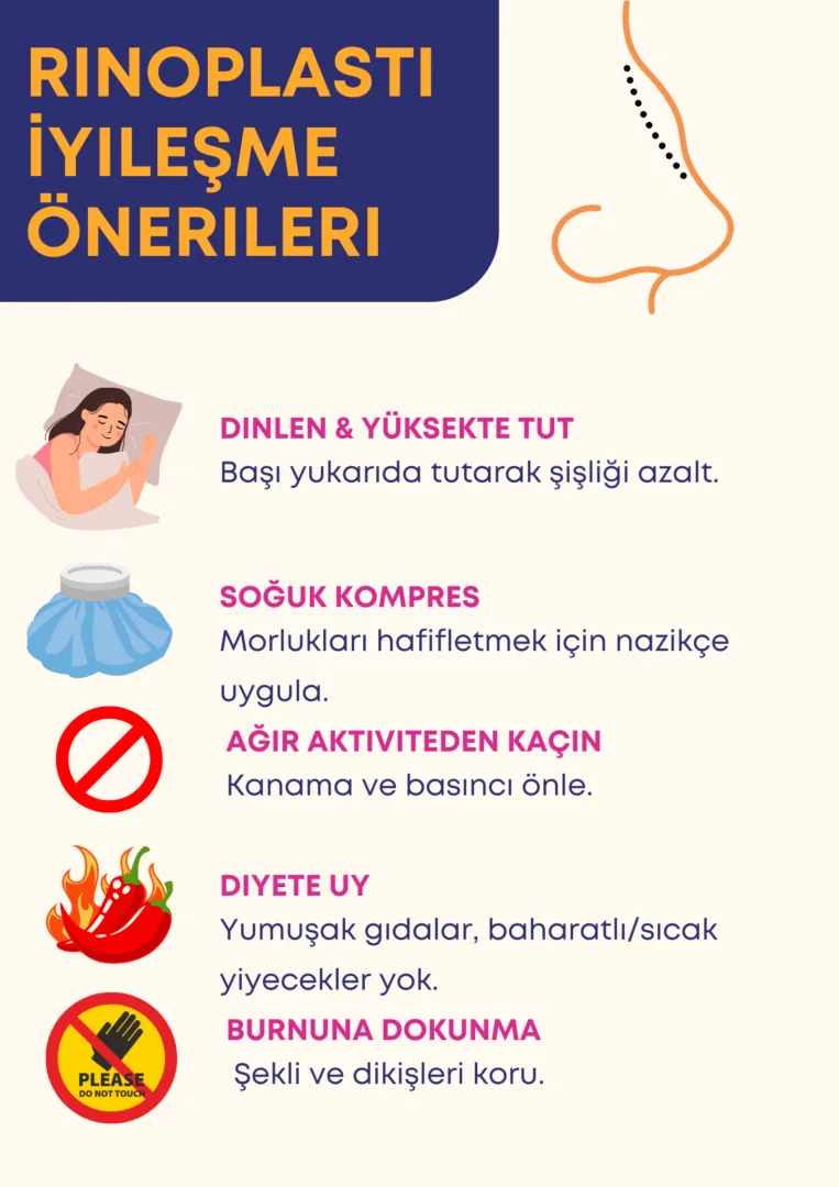 Rinoplasti İyileşme Önerileri