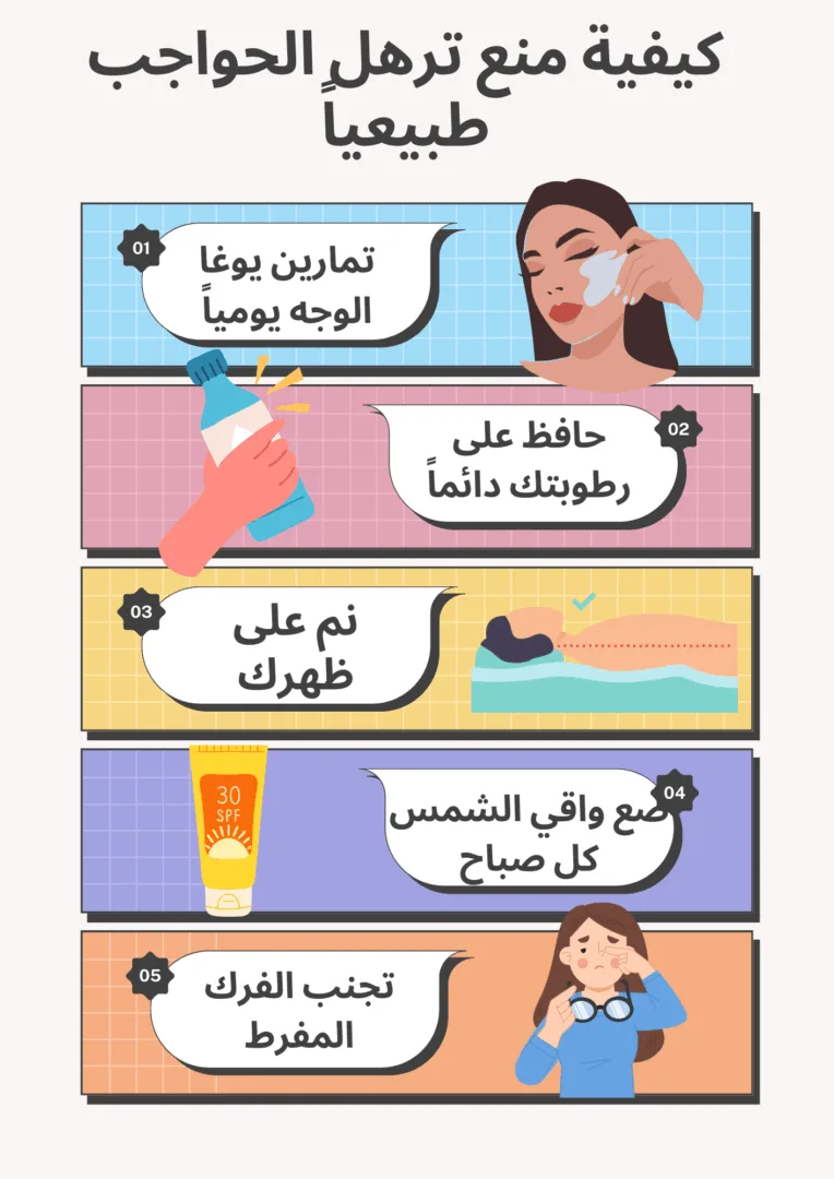 كيفية منع ترهل الحواجب طبيعياً