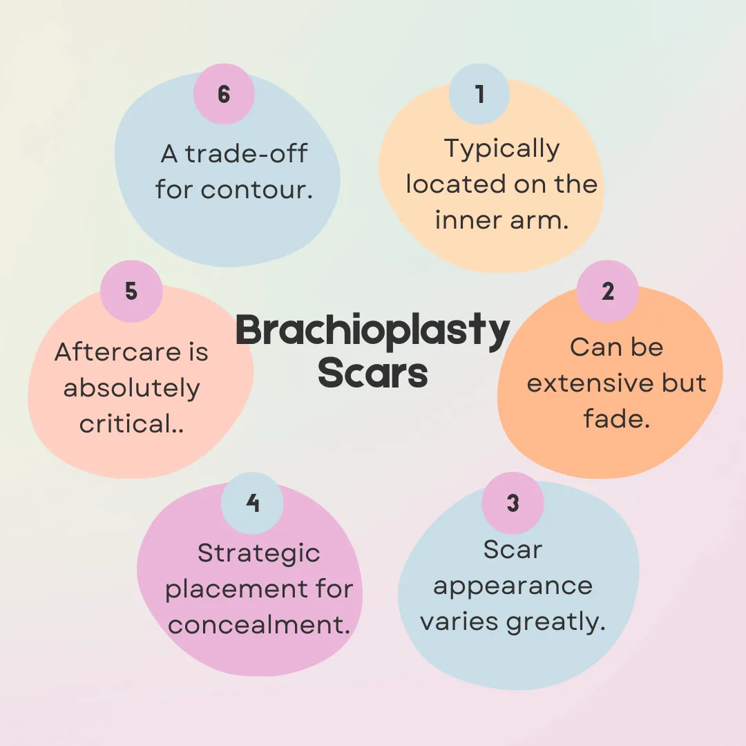 infographic: Brachioplasty Scars