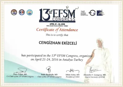 13th EFSM Congress April 21- 24, 2016