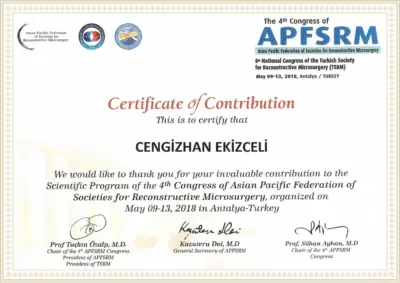 4th Congress of APFSRM Scientific Program May 09-13, 2018